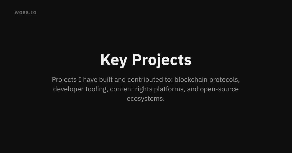 Key Projects